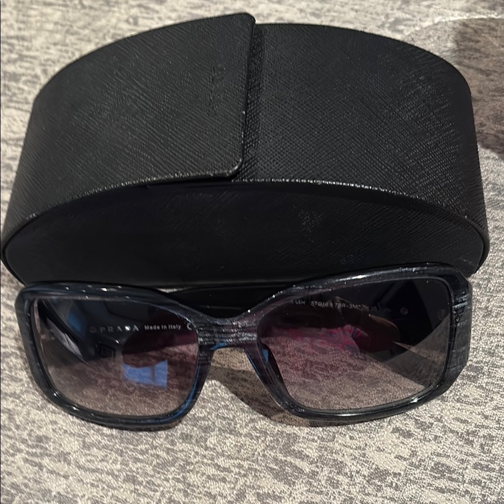 Prada Black and Gray Women's Sunglasses